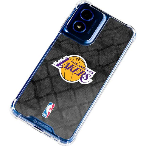 NBA Los Angeles Lakers Dark Rust Moto G 5G (2024) Clear Case